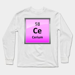 Cerium Periodic Table Element Symbol Long Sleeve T-Shirt